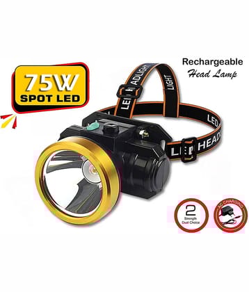 FIRSTLIKE - Above 50W Rechargeable Flashlight Torch ( Pack of 1 )