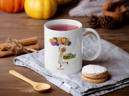 Taarak Mehta Ka Ooltah Chashmah|Ceramic Printed White Coffee Mug 325ML