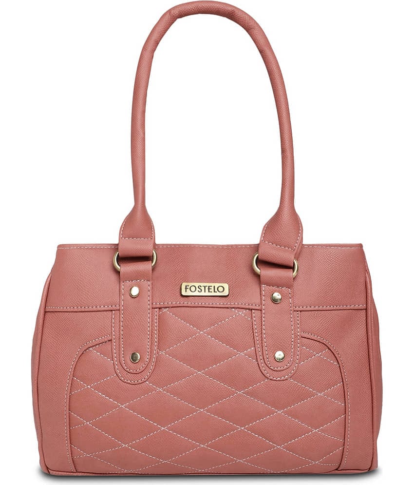 Fostelo Rose Gold PU Shoulder Bag