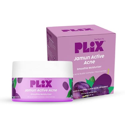 The Plant Fix Plix 2% Niacinamide Jamun Moisturizer (50 gm), Helps Reduce Pimples with 2% Acne Buster, For Oily and Acne Prone Skin, With Witch Hazel & Jamun Extract The Plant Fix Plix 2% Niacinamide Jamun Moisturizer (50 gm), Helps Reduce Pimples with 2