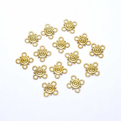 Gold Mini Metal Alloy Charms Gold Smooth Finish Use For Jewelry Makings , CHG-092-Per Packet of Approx 50 Pcs (50 Gram) / 13 MM