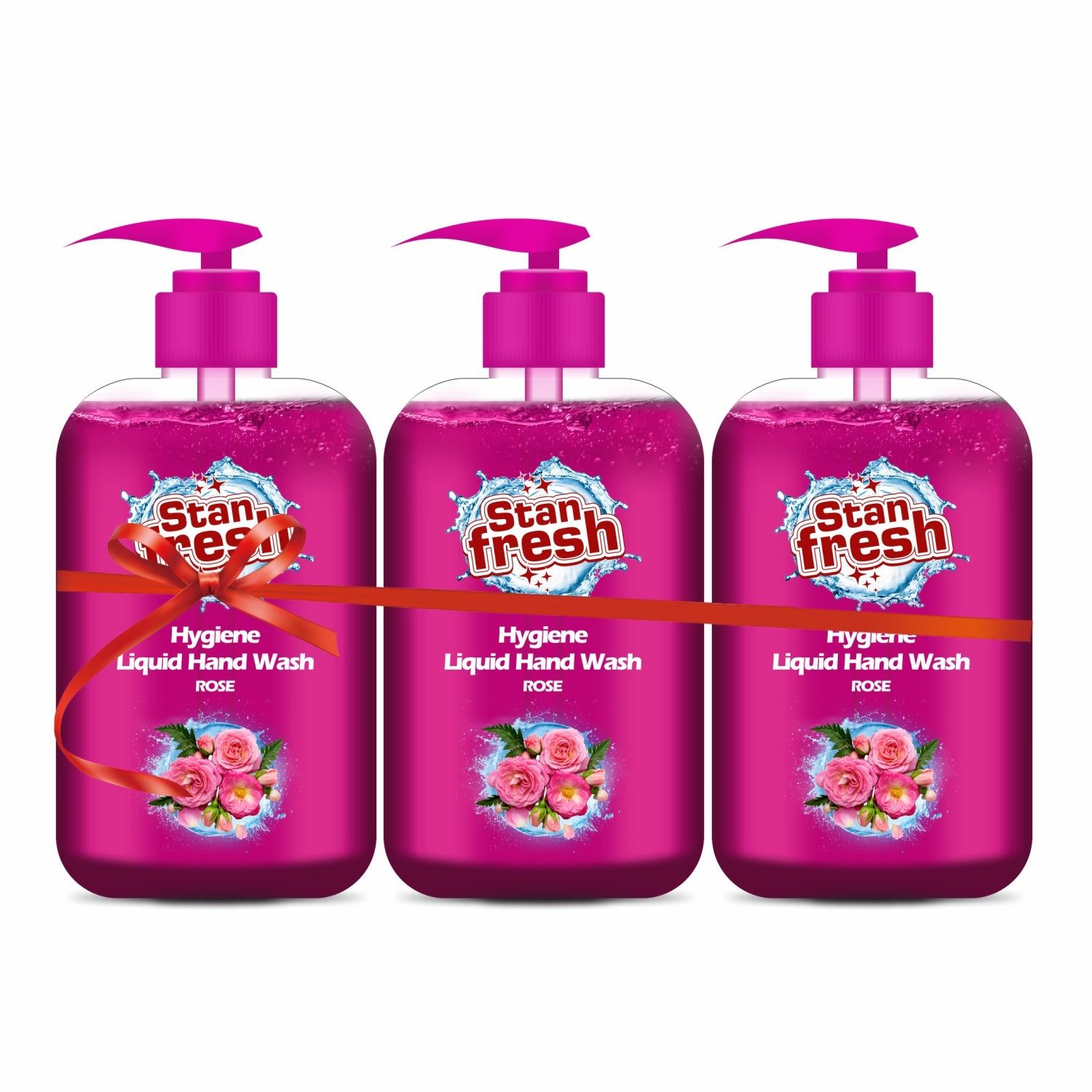 Stanfresh Hygiene Liquid Hand Wash Rose 500ml (Pack Of 3)