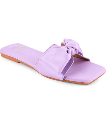 JM Looks Purple Women's Flats