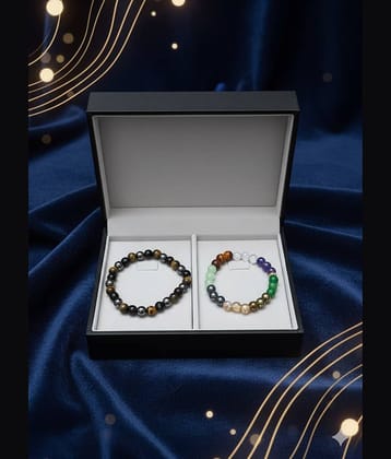 Fadiso Fashion Multicolor Charm Bracelet ( Pack of 2 )