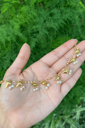 GOLD BIRD BRACELETS-5 bracelets with pouches