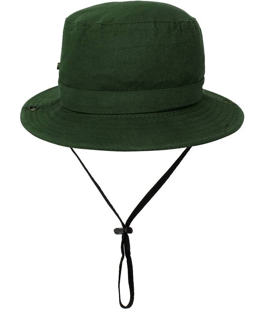 Zacharias Green Plain Cotton Hats