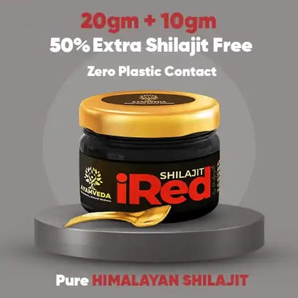 Dr. Ajayita's iRed Shilajit Resin-20 + 10 gm: 899 INR