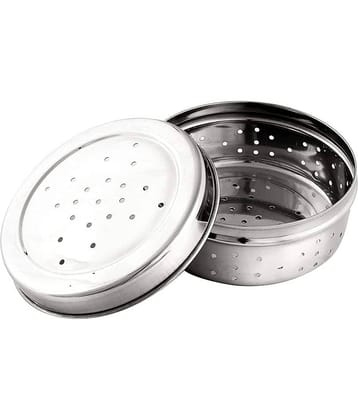 Dynore - Hole Coriander Dabba Steel Silver Utility Container ( Set of 1 )
