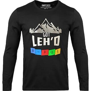 FastB Men Printed Round Neck Black T-Shirt