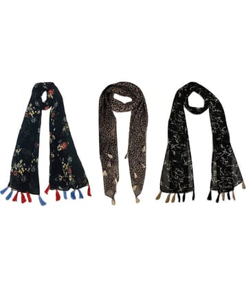 stolevilla Multi Printed Poly Cotton Yarn Stoles