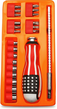 Versatile Multi-Bit Screwdriver & Socket Set with Ergonomic Handle