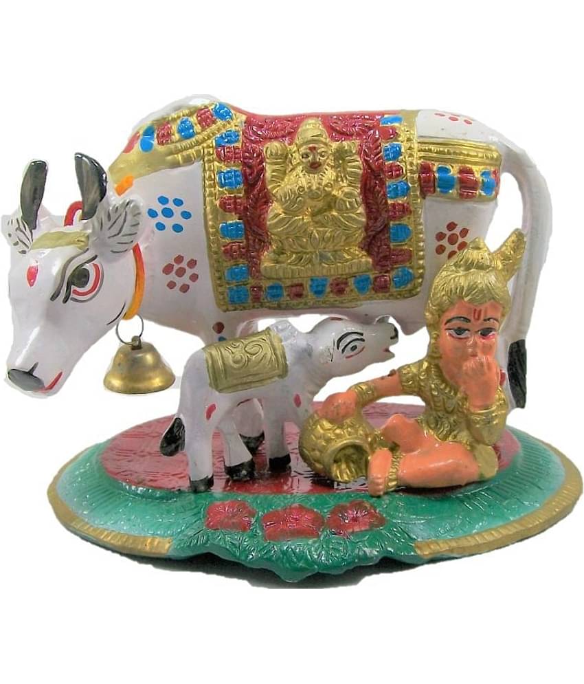 Neo Classic Cow and Calf Aluminium Idol