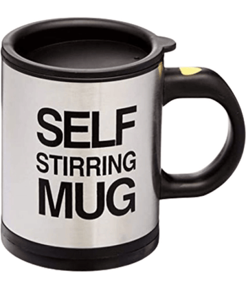 sakimo Self Stirring Mug Plastic Coffee Mug 350 mL ( Pack of 1 )
