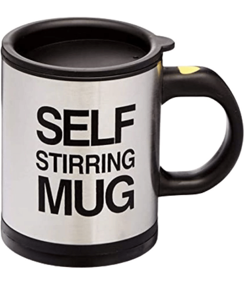 sakimo Self Stirring Mug Plastic Coffee Mug 350 mL ( Pack of 1 )