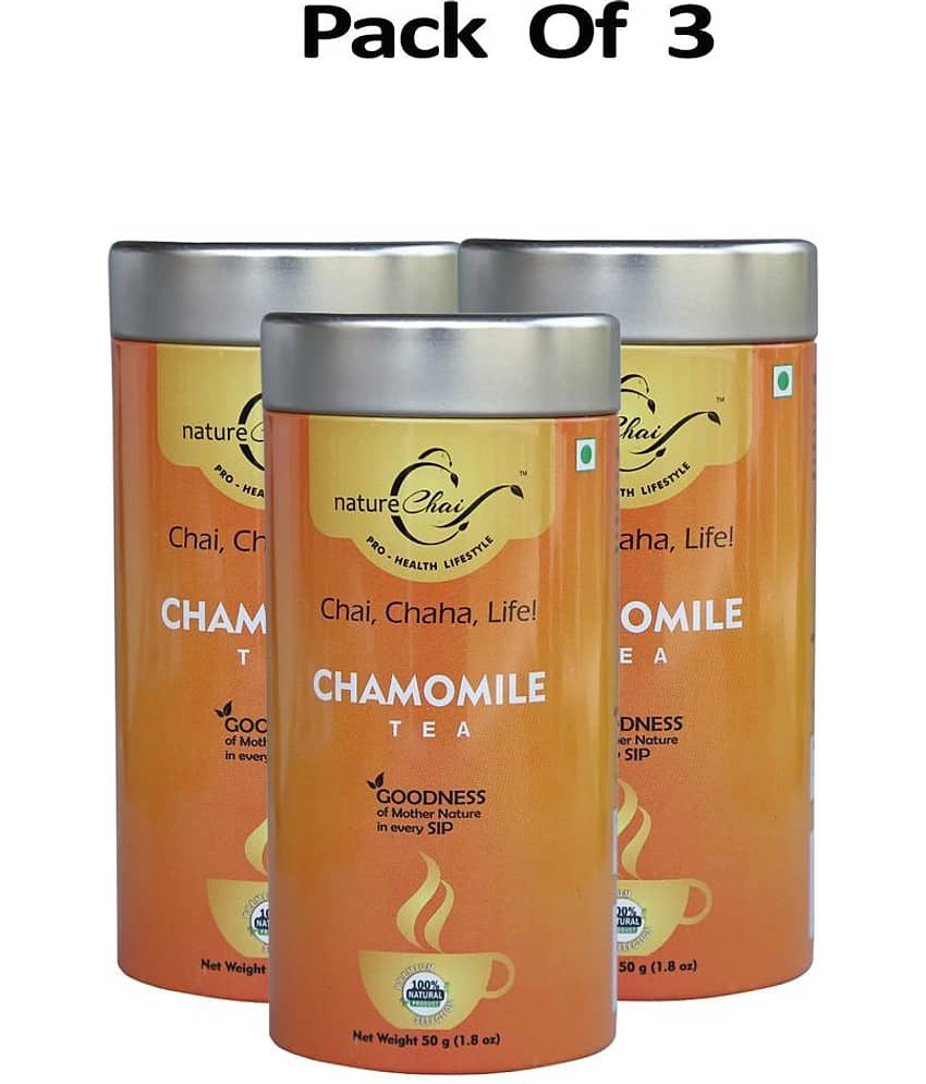 nature Chai Chamomile Tea Loose Leaf 50 gm Pack of 3
