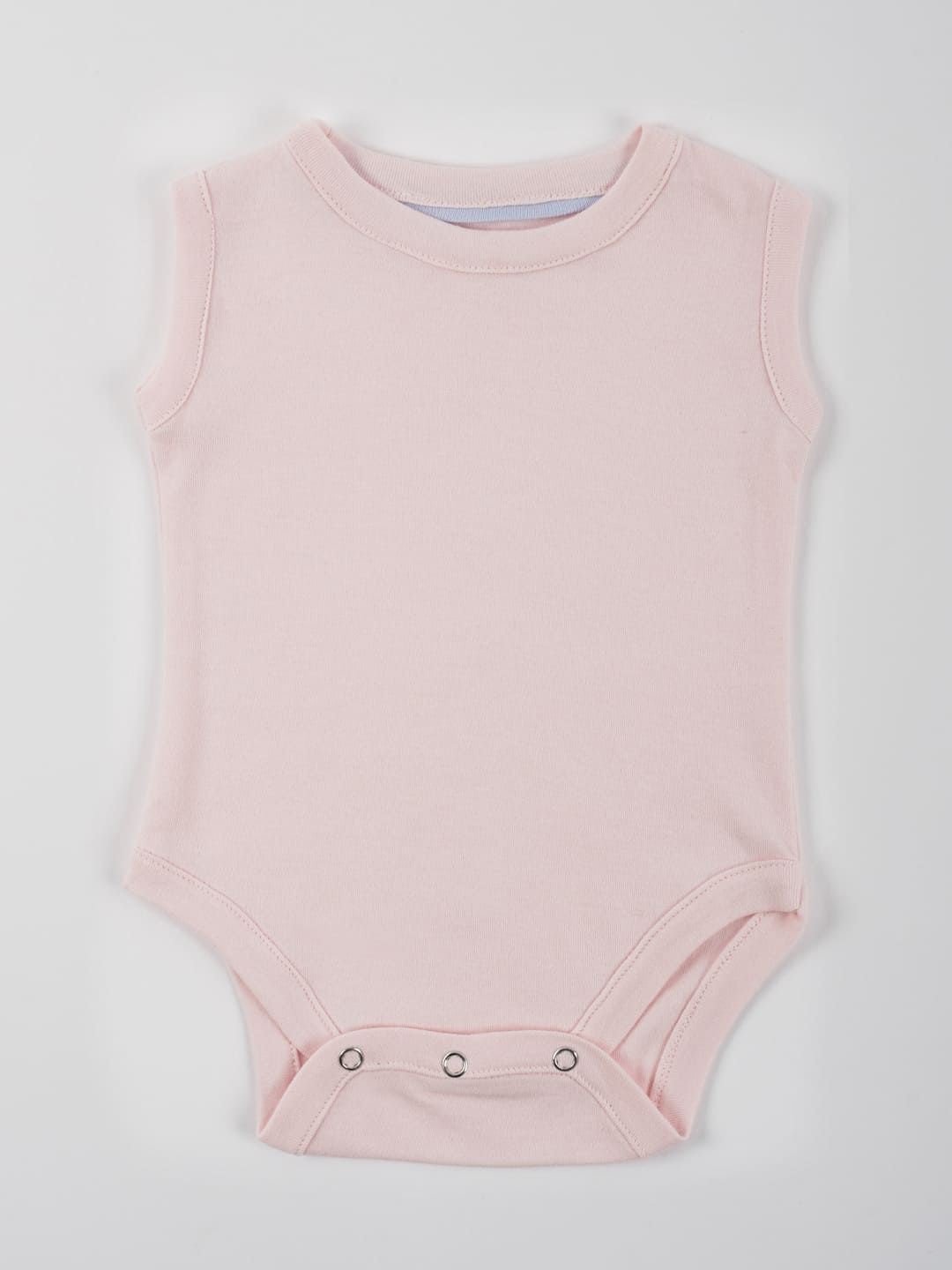 Pastel Pink Cotton Jersey Vest-0-3 months