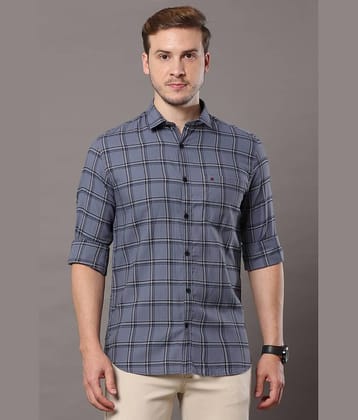Cool Colors - Grey 100% Cotton Slim Fit Men's Casual Shirt ( Pack of 1 )