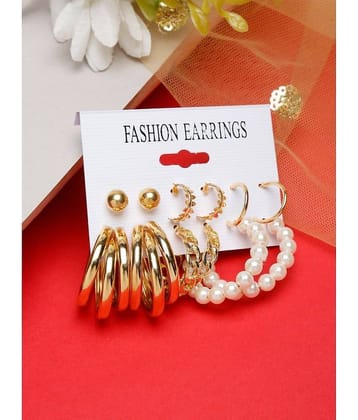 YOUBELLA Gold Danglers Earrings ( Pack of 1 )