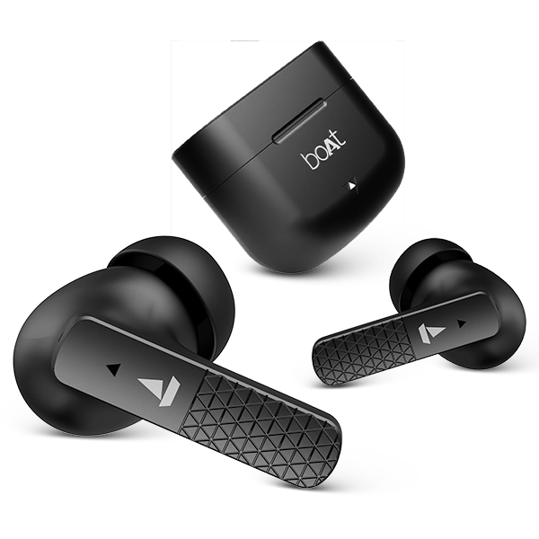 boAt Airdopes 91 | Wireless Earbuds with 45 Hours Playback, BEAST™ Mode, ASAP™ Charge, Dual Mics with ENx™ Technology Active Black