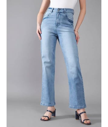 Dolce Crudo - Light Blue Denim Boyfriend Fit Women's Jeans ( Pack of 1 )