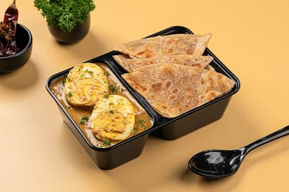 Mughlai Egg Curry & Paratha Mini LunchBox