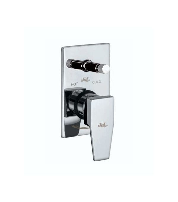 Nalini Pro Black Exposed part of Single Lever Concealed Divertor Mixer Push Type