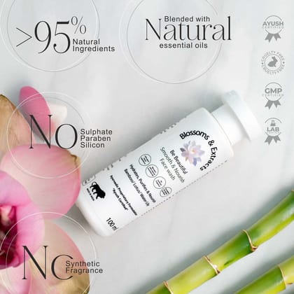 Blossoms & Extracts Be Beautiful Smooth & Nourish Face wash With Indian Bamboo,Lotus & Water Lily