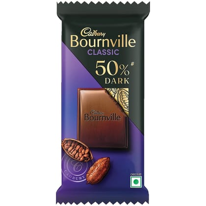 Cadbury Bournville Rich Cocoa 50% Dark Chocolate Bar, 30 g