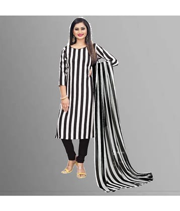 Anand Black Crepe Unstitched Dress Material