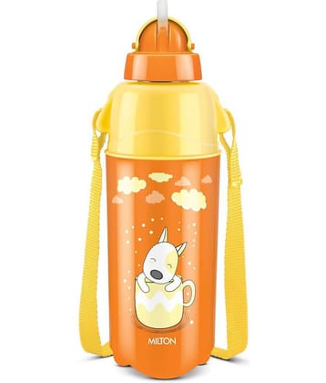 Milton - Kool Trendy 500 Orange School Water Bottle 490 mL ( Set of 1 )