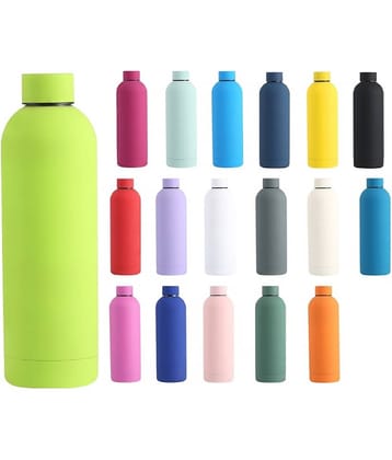 SG Rubber Coated Stainless Steel Water Bottle Multicolour Steel Water Bottle 500 mL ( Set of 1 )