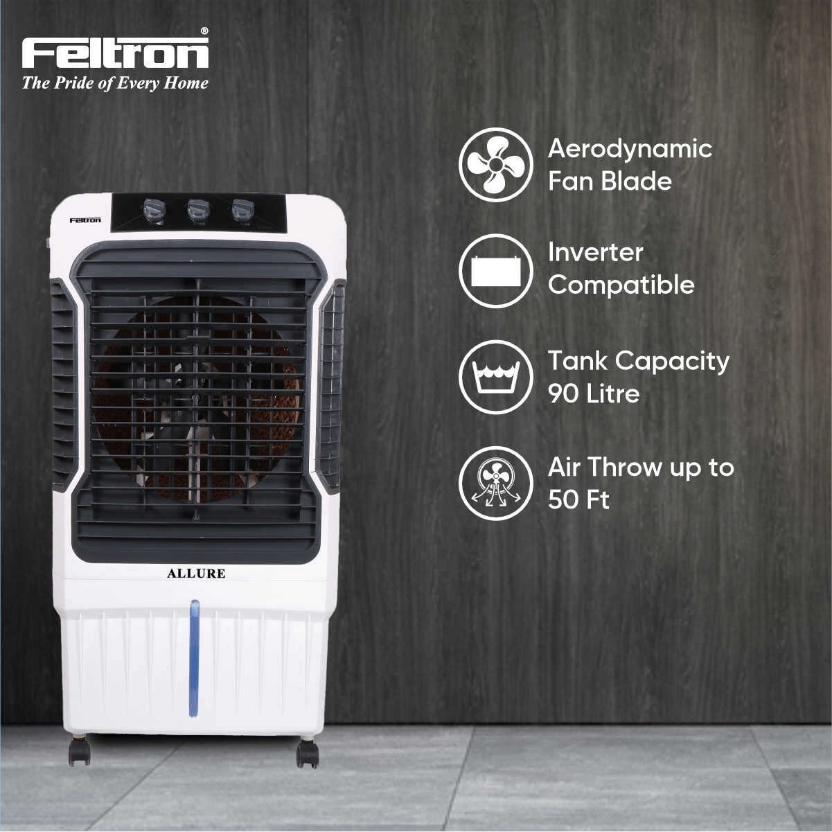 Feltron 90 Ltr Desert Air Cooler (Allure)