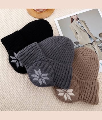 Infispace Pack of 1 Woollen Men's Cap ( Multiciolor 3 )