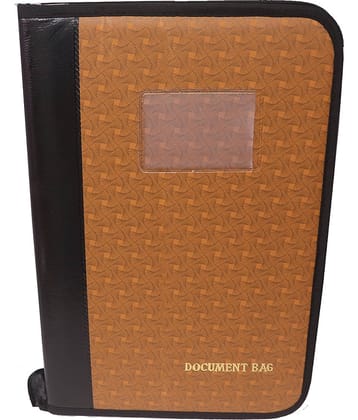 Kopila PU Leather Stylish Professional,Office Document,Certificate Card Holder, Cheque Book Holder with 20 Leafs  FS File folder