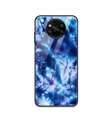 Dark Blue Tie Dye - Glass Cases For Poco Models-Poco M3 Pro