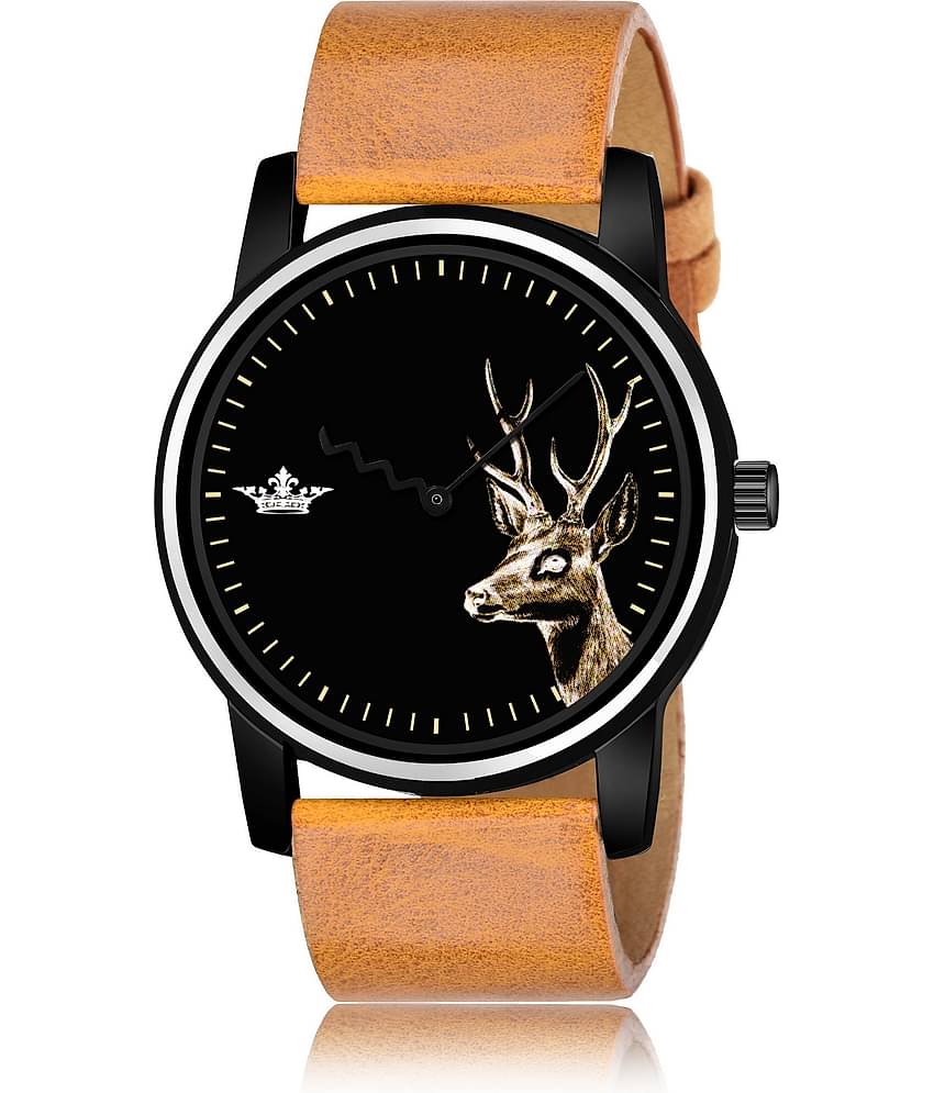 Lorem - Beige Leather Analog Men's Watch