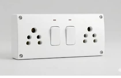 Heavy Duty 2 Way Extension Board With 10ft Cable | Individual Switches & Led Indicators | 3-pin Power Strip for Home & Kitchen Appliances | White 2-socket Switchboard Heavy Duty 2 Way Extension Board With 10ft Cable | Individual Switches & Led Indicators | 3-pin Power Strip for Home & Kitchen Appliances | White 2-socket Switchboard