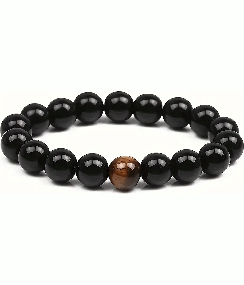 AdvaitEtp Black Bracelet ( Pack of 1 )