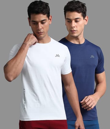 JILZ Pack of 2 Polyester Regular Fit Men's T-Shirt ( Multicolor )