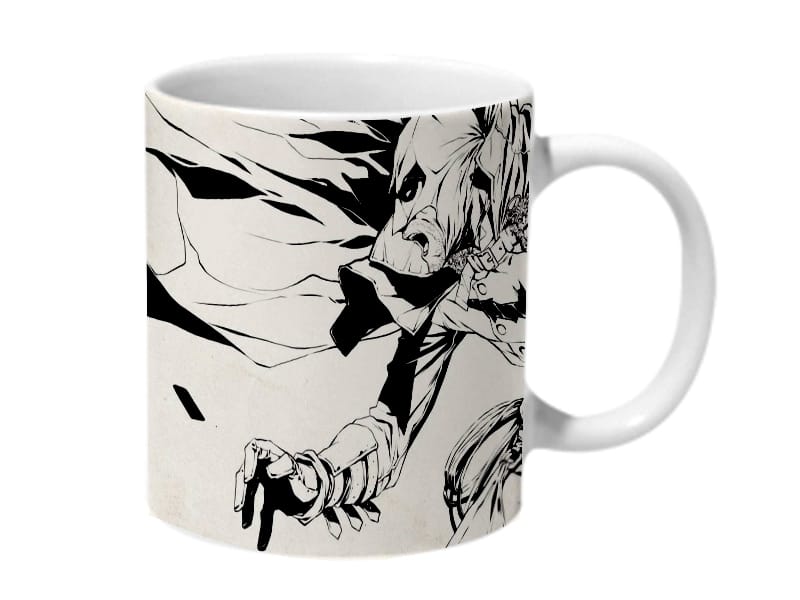 Multicolor Batman And Joker Art Ceramic Mug