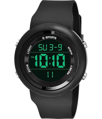 DECLASSE - Black Rubber Digital Men's Watch