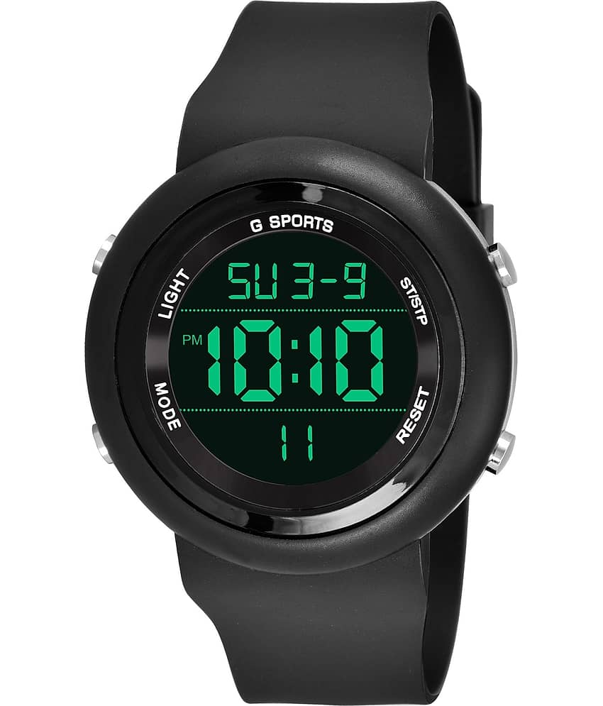 DECLASSE - Black Rubber Digital Men's Watch