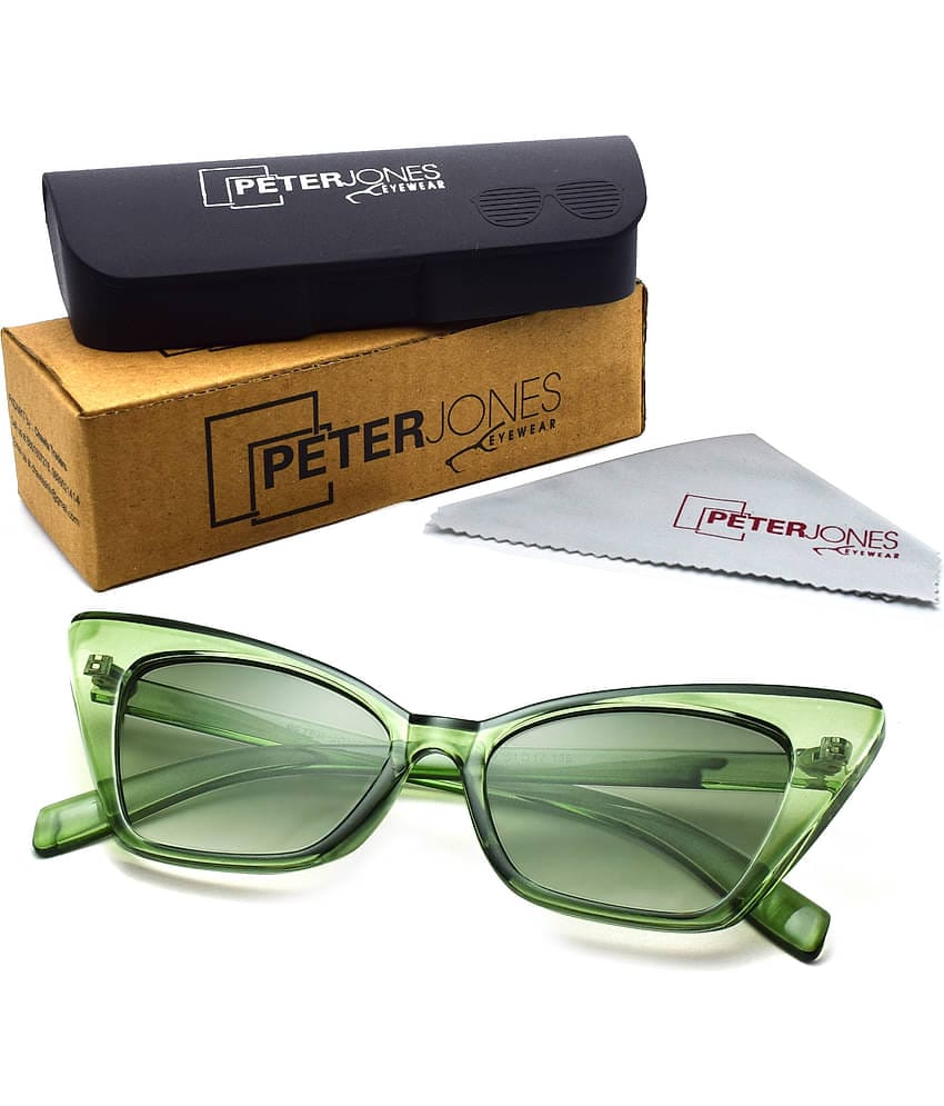 Peter Jones - Green Cat Eye Sunglasses ( Pack of 1 )