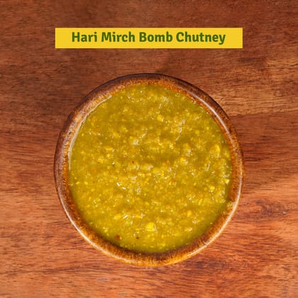 Hari Mirch Bomb Chutney (Food-Grade Safe Pouch) Hari Mirch Bomb Chutney (Food-Grade Safe Pouch)
