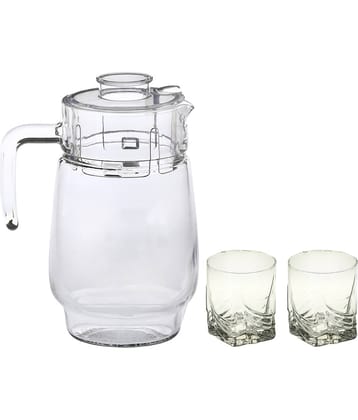 Somil Jug & Glass Set- A19 Glass Jug and Glass Combo 1750 mL