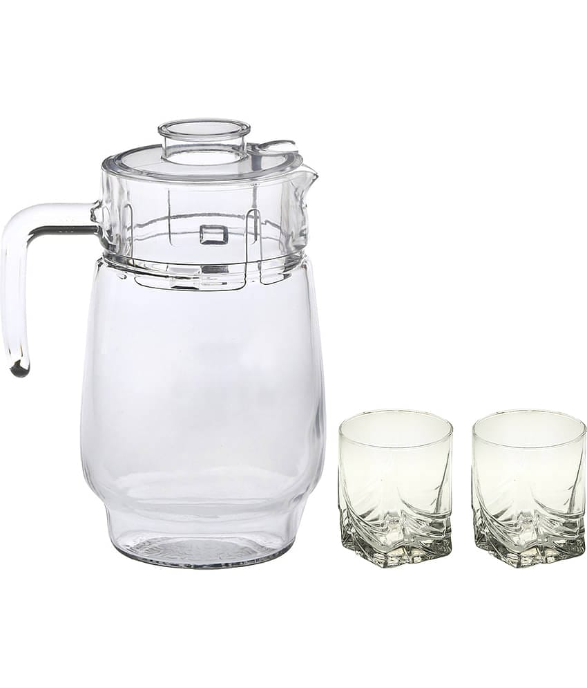 Somil Jug & Glass Set- A19 Glass Jug and Glass Combo 1750 mL