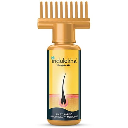 Indulekha Bringha Oil, Reduces Hair Fall and Grows Hair, 100% Ayurvedic Oil, 50 ml