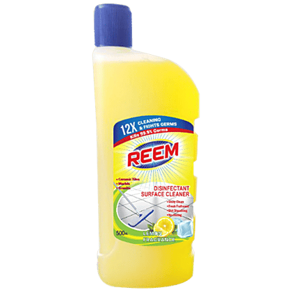 Reem Surface Floor Cleaner - Lemon, Shiny Clean, Fresh Fragrance, Sparkling Clean, 500 ml Reem Surface Floor Cleaner - Lemon, Shiny Clean, Fresh Fragrance, Sparkling Clean, 500 ml