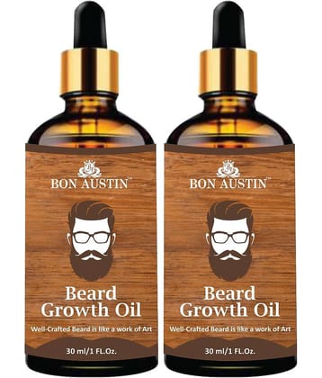Bon Austin GROOMED Beard Oil FASTGROWTH 30 ml Pack of 2