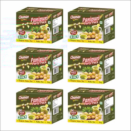 Chaman Pani Puri Party Pack, 200 gm - Pack of 6